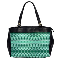 Pattern Green Oversize Office Handbag by Mariart