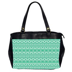 Pattern Green Oversize Office Handbag (2 Sides) by Mariart