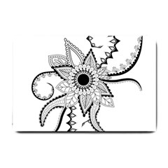 Elegant Decorative Abstract Flower Small Doormat  by FantasyWorld7