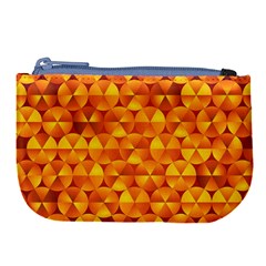 Background Triangle Circle Abstract Large Coin Purse by HermanTelo