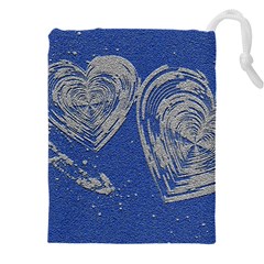 Heart Love Valentines Day Drawstring Pouch (5xl) by HermanTelo