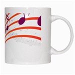 Music Notes Clef Sound White Mugs Right