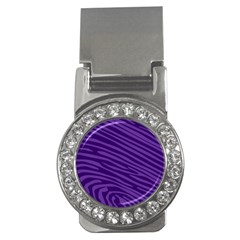 Pattern Texture Purple Money Clips (cz)  by Mariart