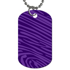 Pattern Texture Purple Dog Tag (two Sides)