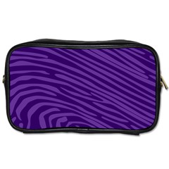 Pattern Texture Purple Toiletries Bag (two Sides)