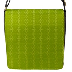 Background Texture Pattern Green Flap Closure Messenger Bag (s)