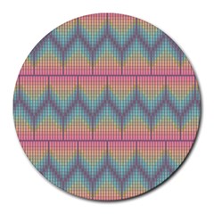 Pattern Background Texture Colorful Round Mousepads by HermanTelo