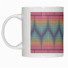 Pattern Background Texture Colorful White Mugs by HermanTelo