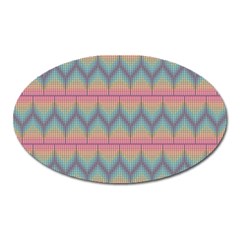 Pattern Background Texture Colorful Oval Magnet by HermanTelo