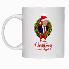 Make Christmas Great Again With Trump Face Maga White Mugs by snek