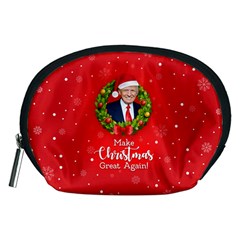 Make Christmas Great Again With Trump Face Maga Accessory Pouch (medium) by snek