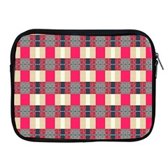 Background Texture Plaid Red Apple Ipad 2/3/4 Zipper Cases by HermanTelo