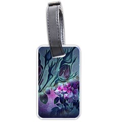 Decorative Floral Design Luggage Tag (one Side) by FantasyWorld7