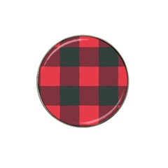 Canadian Lumberjack Red And Black Plaid Canada Hat Clip Ball Marker (4 Pack) by snek
