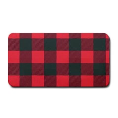 Canadian Lumberjack Red And Black Plaid Canada Medium Bar Mats by snek