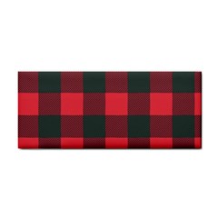 Canadian Lumberjack Red And Black Plaid Canada Hand Towel by snek