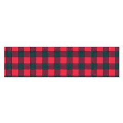 Canadian Lumberjack Red And Black Plaid Canada Satin Scarf (oblong) by snek