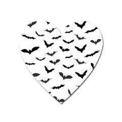 Bats Pattern Heart Magnet by Sobalvarro