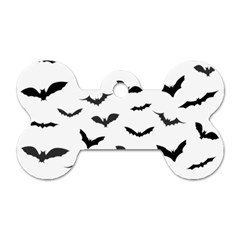 Bats Pattern Dog Tag Bone (two Sides) by Sobalvarro