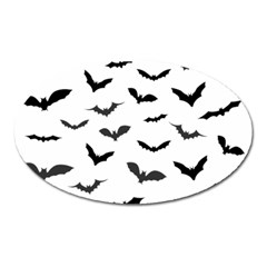 Bats Pattern Oval Magnet by Sobalvarro