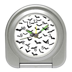 Bats Pattern Travel Alarm Clock by Sobalvarro