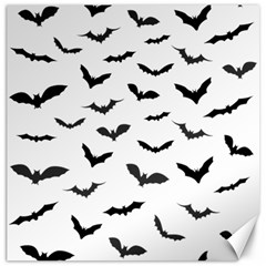 Bats Pattern Canvas 16  X 16  by Sobalvarro