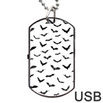 Bats Pattern Dog Tag USB Flash (Two Sides) Back
