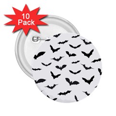 Bats Pattern 2 25  Buttons (10 Pack) 