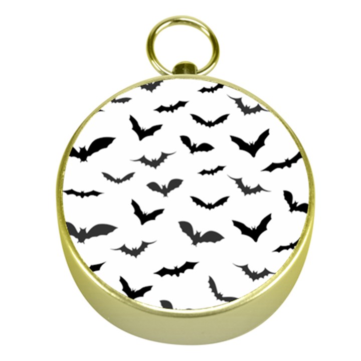 Bats Pattern Gold Compasses