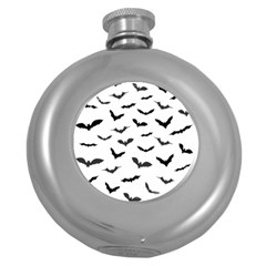 Bats Pattern Round Hip Flask (5 Oz) by Sobalvarro