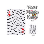 Bats Pattern Playing Cards 54 Designs (Mini) Front - Heart8