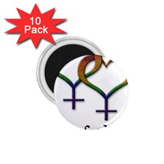 Mrs. and Mrs. 1.75  Magnets (10 pack) 