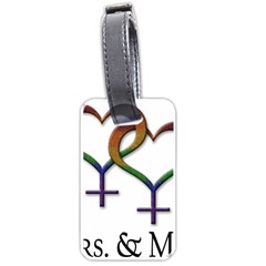 Mrs. and Mrs. Luggage Tag (one side)