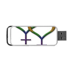 Mrs  And Mrs  Portable Usb Flash (one Side) by LiveLoudGraphics
