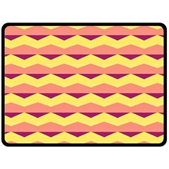 Background Colorful Chevron Double Sided Fleece Blanket (large) 
