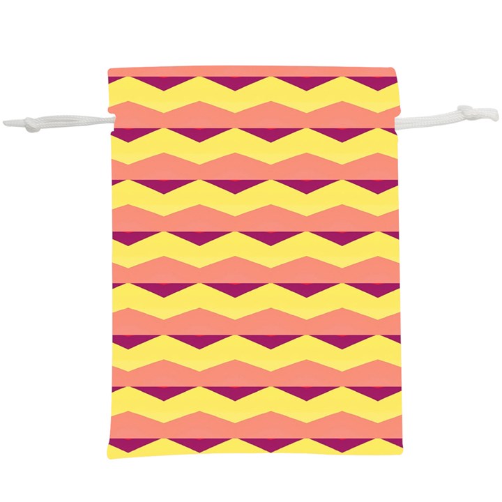 Background Colorful Chevron  Lightweight Drawstring Pouch (XL)