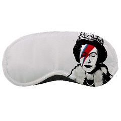 Banksy Graffiti Uk England God Save The Queen Elisabeth With David Bowie Rockband Face Makeup Ziggy Stardust Sleeping Mask by snek