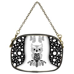 Cute Little Mandala Owl Chain Purse (two Sides) by FantasyWorld7