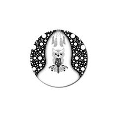 Cute Little Mandala Owl Golf Ball Marker (10 Pack)