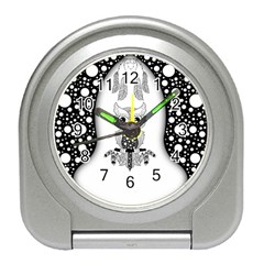 Cute Little Mandala Owl Travel Alarm Clock by FantasyWorld7