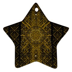 Stars For A Cool Medieval Golden Star Star Ornament (two Sides) by pepitasart