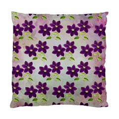 Purple Flower Standard Cushion Case (two Sides) by HermanTelo