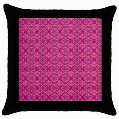 Background Texture Pattern Mandala Throw Pillow Case (black) by HermanTelo