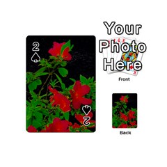 Dark Pop Art Floral Poster Playing Cards 54 Designs (mini) by dflcprintsclothing