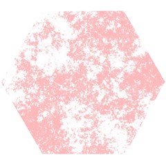Degrade Rose/blanc Wooden Puzzle Hexagon