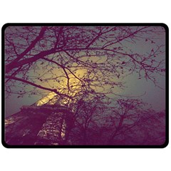 Tour Eiffel Paris Paysage Double Sided Fleece Blanket (large)  by kcreatif