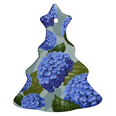 Hydrangea  Christmas Tree Ornament (two Sides) by Sobalvarro