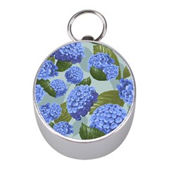 Hydrangea  Mini Silver Compasses by Sobalvarro