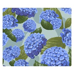 Hydrangea  Double Sided Flano Blanket (small)  by Sobalvarro