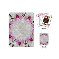 Orchidées Fleurs Abstrait Playing Cards Single Design (Mini)